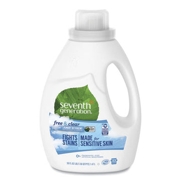Seventh Generation® Natural 2x Concentrate Liquid Laundry Detergent, Free-clear, 33 Loads, 50oz,6-ct freeshipping - TVN Wholesale